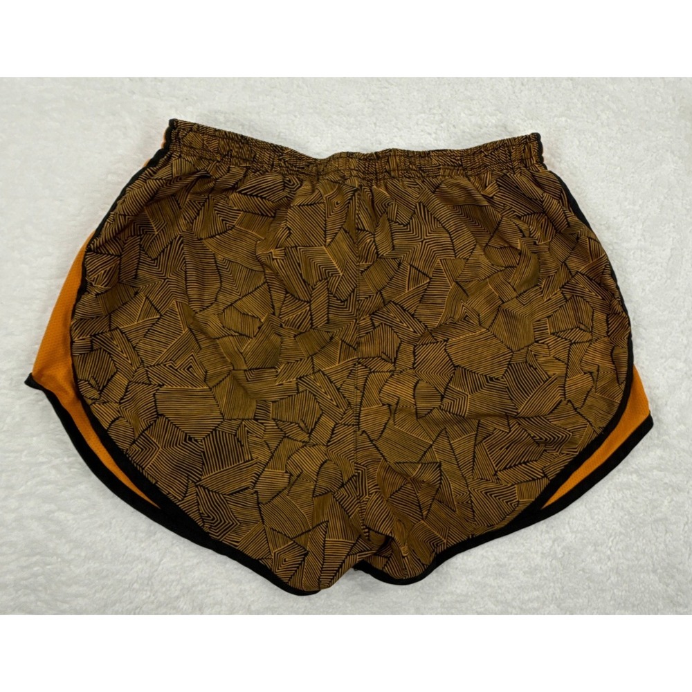 Nike Dri-FIT Tempo Womens Small Orange Black Prism Print Running Shorts - Picture 5 of 11
